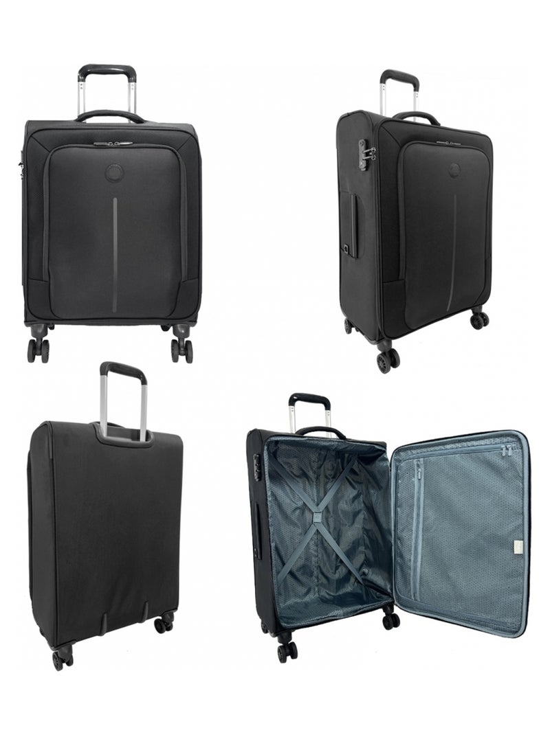Valise cabine souple Caracas TSA 55cm Noir - Kiabi