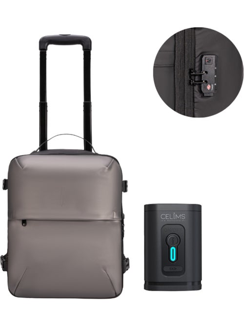 Valise Cabine Sous le siège 40x30x20 cm avec Trolley | Pompe Inclus | Cadenas TSA | CELIMS France - Kiabi Valise Cabine Sous le siège 40x30x20 cm avec Trolley | Pompe Inclus | Cadenas TSA | CELIMS France - Kiabi