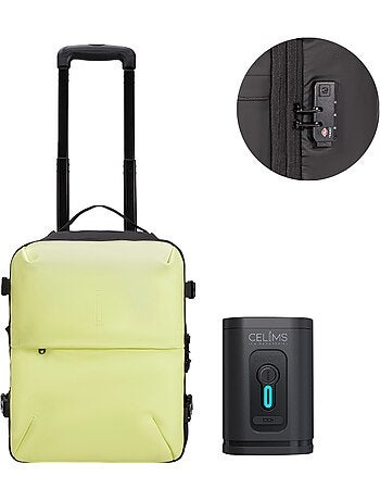 Valise Cabine Sous le siège 40x30x20 cm avec Trolley | Pompe Inclus | Cadenas TSA | CELIMS France