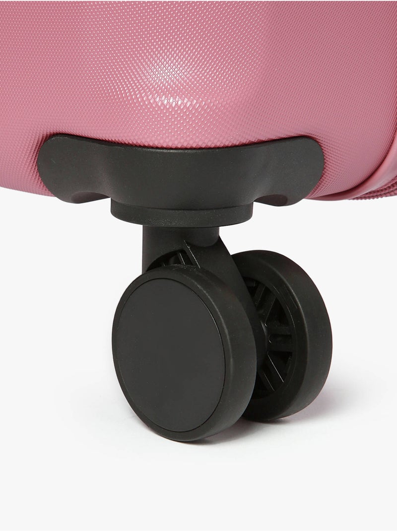 Valise cabine travel a.b.s Blanc Rose clair - Kiabi