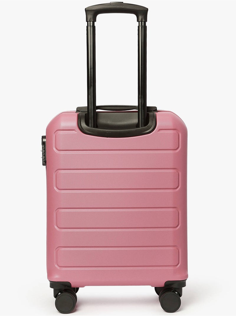 Valise cabine travel a.b.s Blanc Rose clair - Kiabi