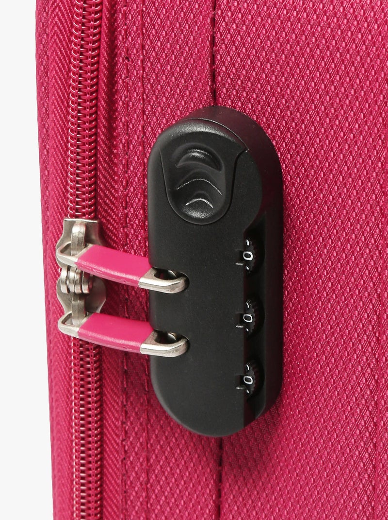 Valise Cabine Travel Nylon Rose fushia - Kiabi