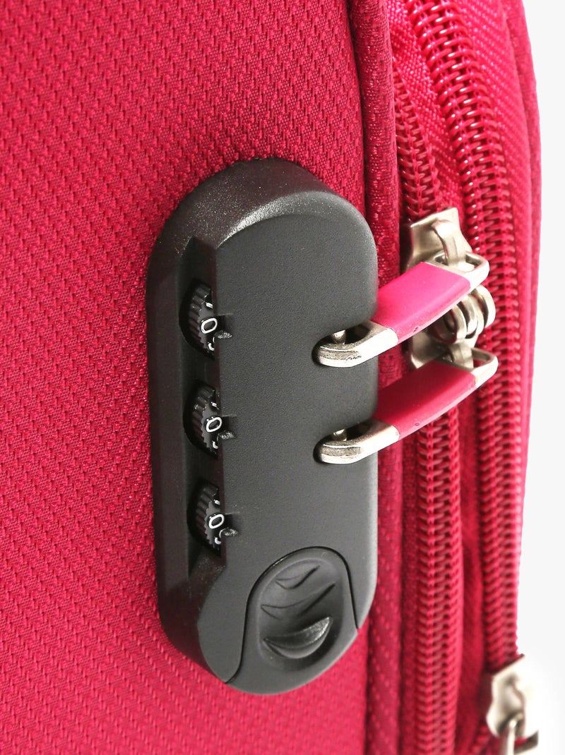 Valise Cabine Travel Nylon Rose fushia - Kiabi