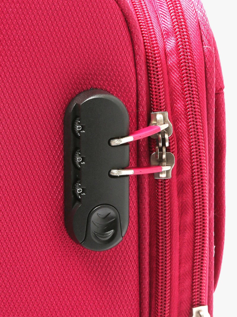 Valise Cabine Travel Nylon Rose fushia - Kiabi