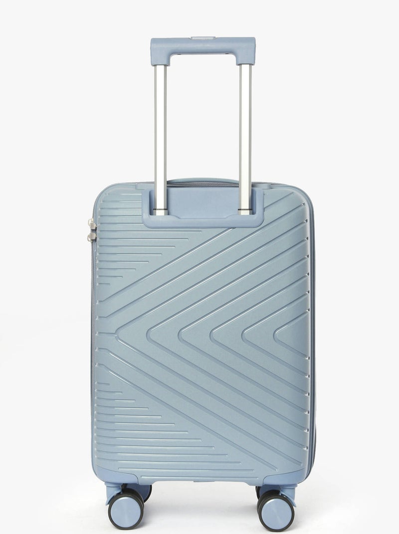 Valise cabine travel polypropylene Bleu clair - Kiabi