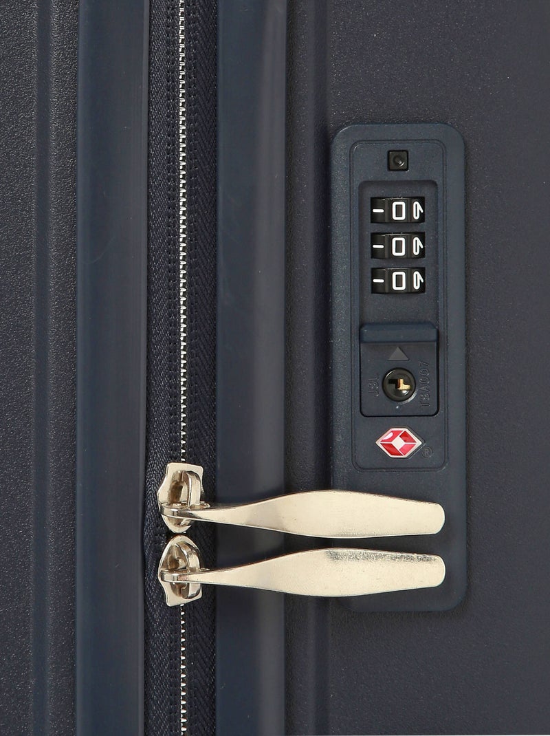 Valise Cabine Travel Polypropylene Bleu marine - Kiabi