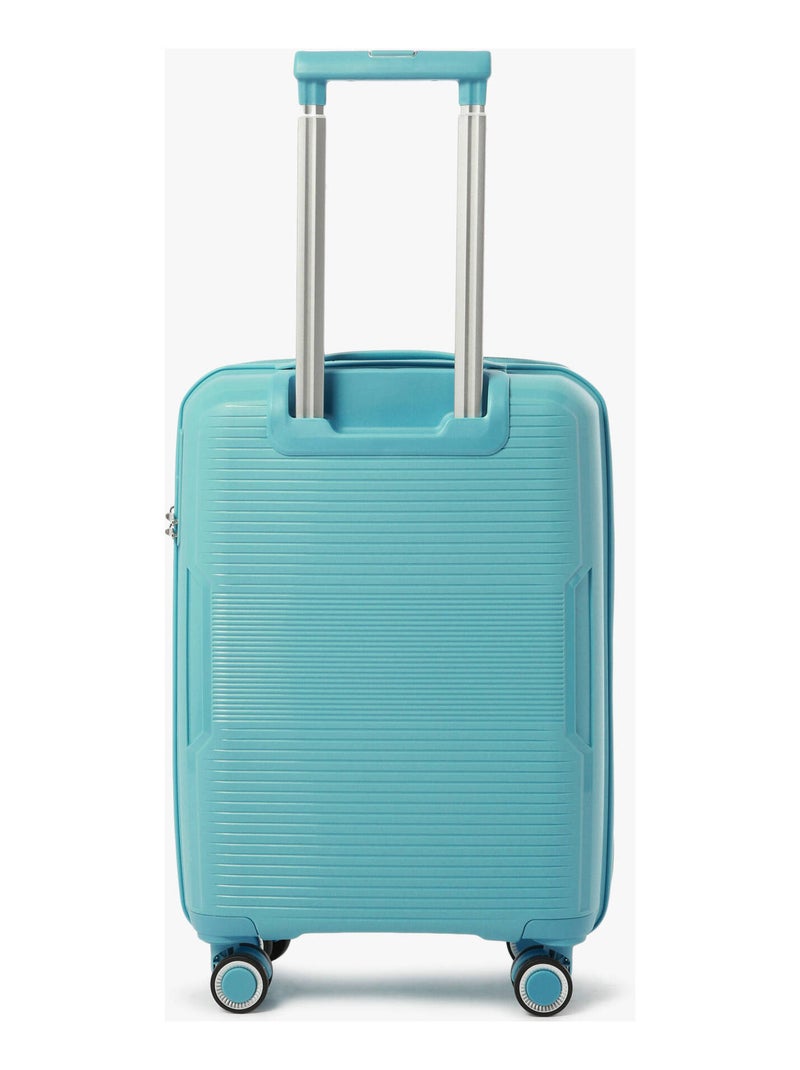 Valise Cabine Travel Polypropylene Bleu turquoise - Kiabi