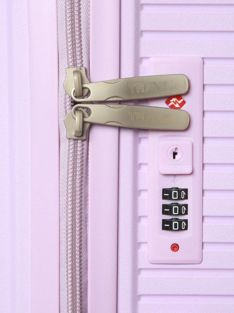 Valise cabine travel polypropylene Rose pâle - Kiabi