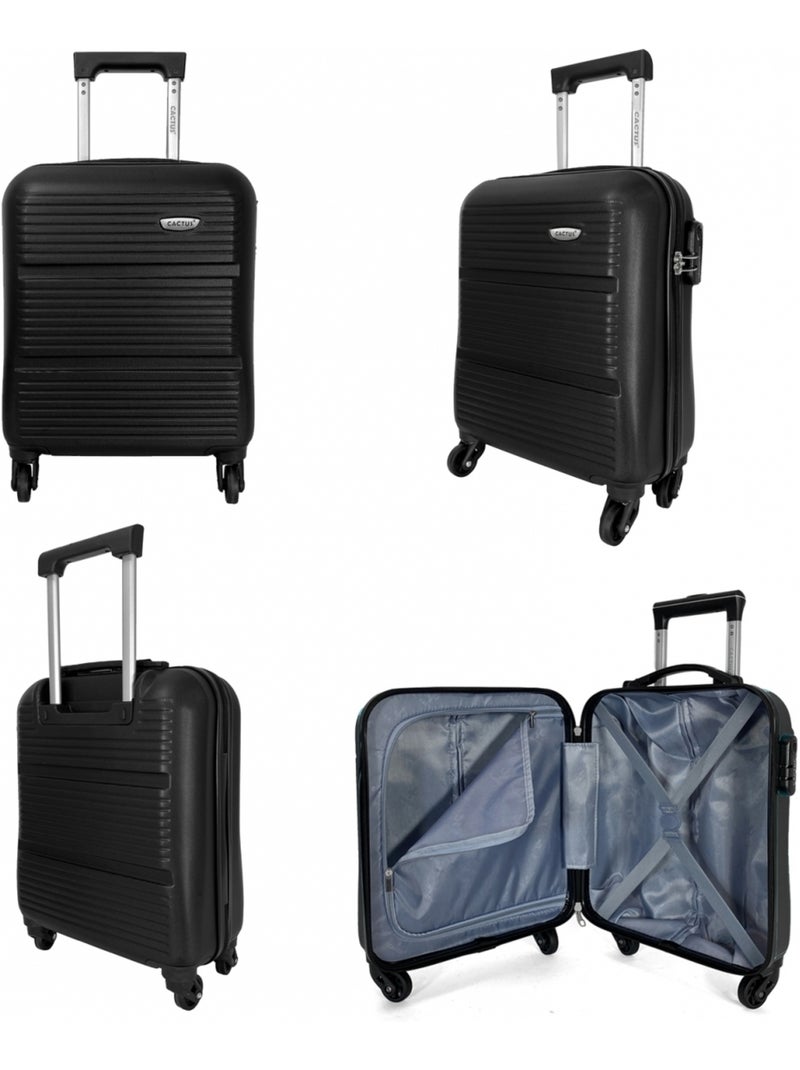 Valise cabine XS underseat rigide 45cm Noir - Kiabi