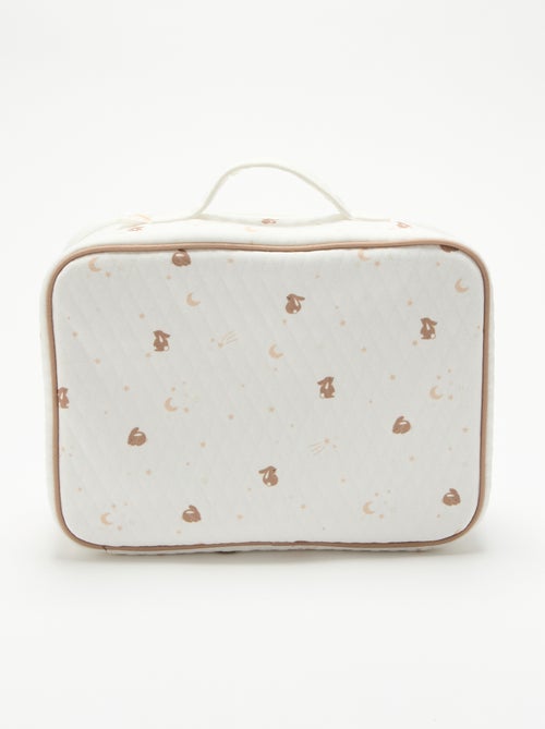 Valise de maternité effet quilting - Kiabi Valise de maternité effet quilting - Kiabi