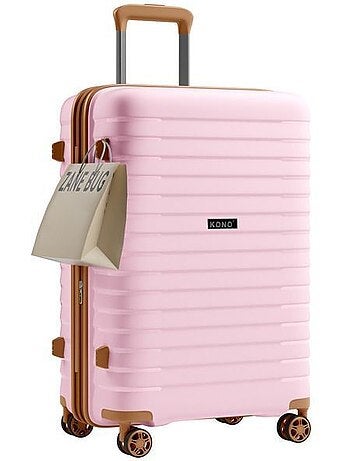 Valise de soute - 65x43.5x28.5 cm, rigide polypropylène (pp), extensible, 4 roues 360° - kono
