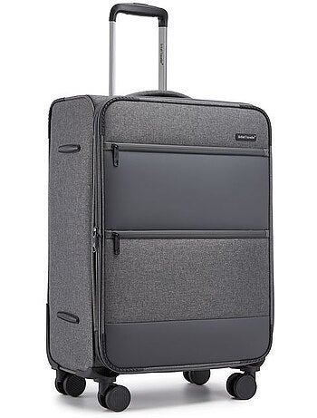 Valise de soute - 68.5x44x28.5 cm, souple, 4 roues 360°, serrure tsa - british traveller