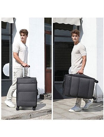Valise de soute - 68.5x44x28.5 cm, souple, 4 roues 360°, serrure tsa - british traveller