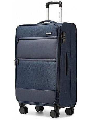 Valise de soute - 69.5x43.5x26 cm, souple, 4 roues 360°, serrure tsa - british traveller