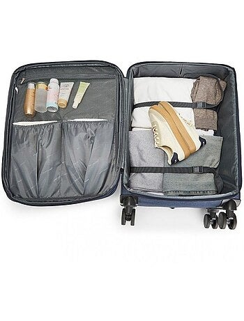 Valise de soute - 69.5x43.5x26 cm, souple, 4 roues 360°, serrure tsa - british traveller