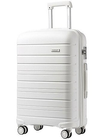Valise de soute - 76x49x30 cm, rigide polypropylène (pp), 4 roues 360°, serrure tsa - kono
