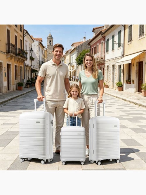 Valise de soute - 76x49x30 cm, rigide polypropylène (pp), 4 roues 360°, serrure tsa - kono - Kiabi Valise de soute - 76x49x30 cm, rigide polypropylène (pp), 4 roues 360°, serrure tsa - kono - Kiabi