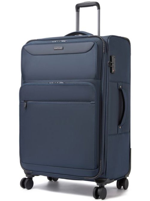 Valise de soute - 79.5x49.5x32.5 cm, nylon, extensible, 4 roues 360° - british traveller - Kiabi Valise de soute - 79.5x49.5x32.5 cm, nylon, extensible, 4 roues 360° - british traveller - Kiabi