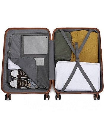 Valise de soute - rigide abs, 4 roues 360°, serrure tsa - kono