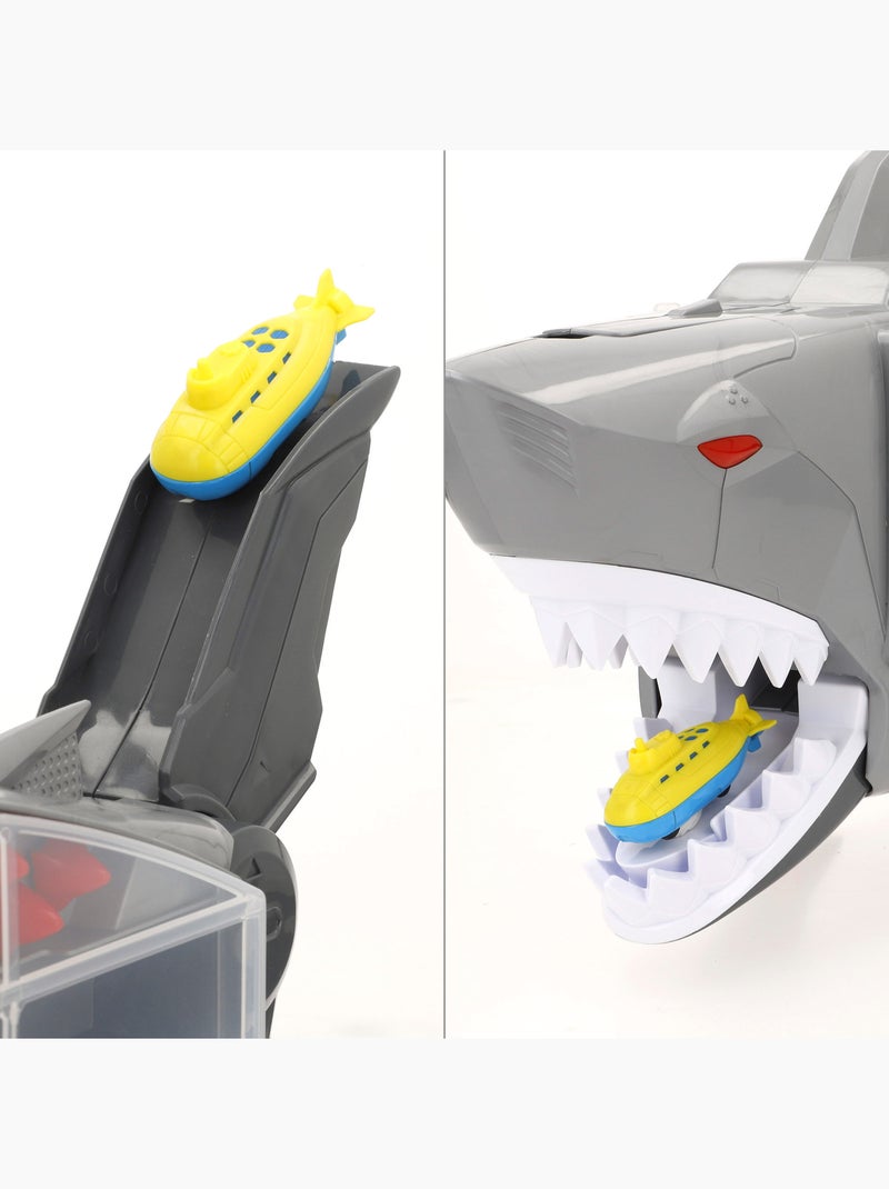 Valise de transport pour voitures avec rampe et lanceur roboshark teamsterz N/A - Kiabi