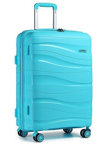 Valise de voyage - 66x46x26 cm abs 4 roulettes serrure tsa
