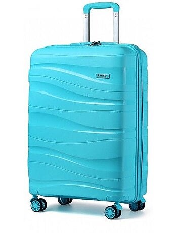Valise de voyage - 66x46x26 cm abs 4 roulettes serrure tsa