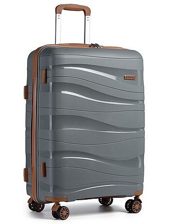 Valise de voyage - 66x46x26 cm abs 4 roulettes serrure tsa