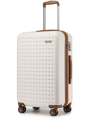 Valise de voyage - 75x48x29 cm abs+pc 4 roulettes serrure tsa - kono