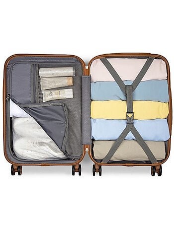 Valise de voyage - 75x48x29 cm abs+pc 4 roulettes serrure tsa - kono
