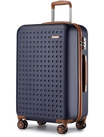 Valise de voyage - 75x48x29 cm abs+pc 4 roulettes serrure tsa - kono