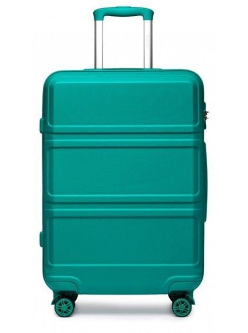 Valise de voyage - 75x48x30 cm abs 4 roulettes serrure tsa - kono Bleu - Kiabi
