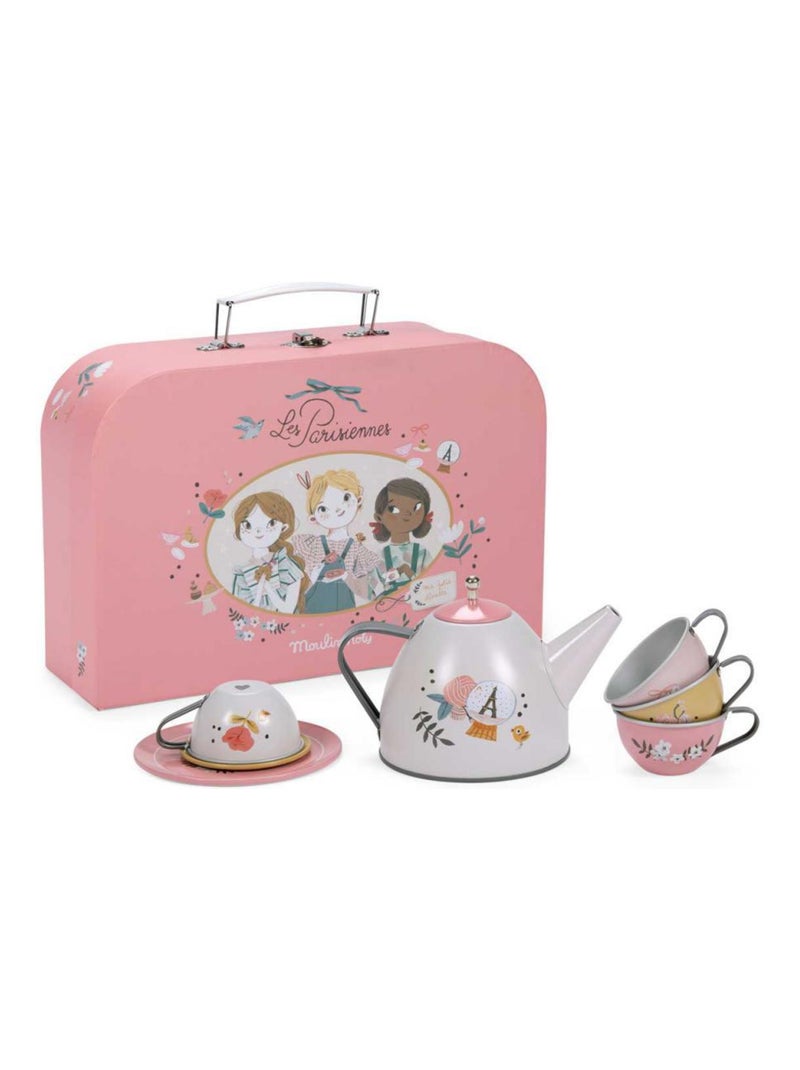 Valise dînette thé métal Les Parisiennes N/A - Kiabi