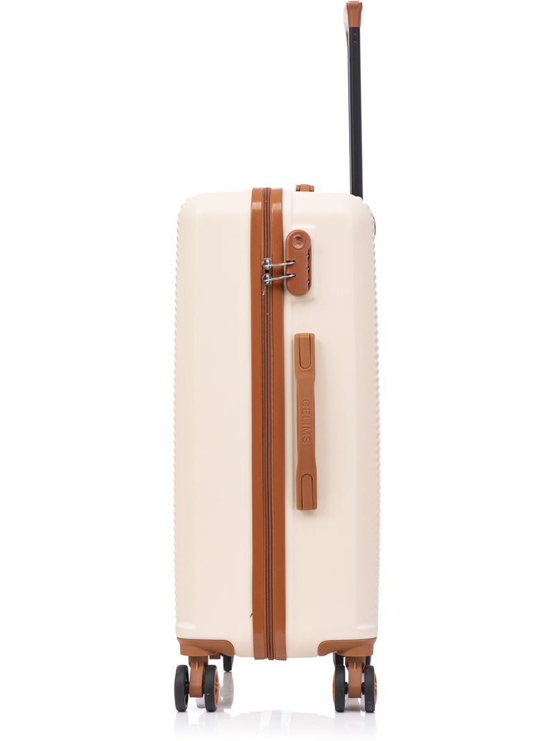 Valise Grande 75x47x29cm | Modèle Weekend | CELIMS France Crème - Kiabi