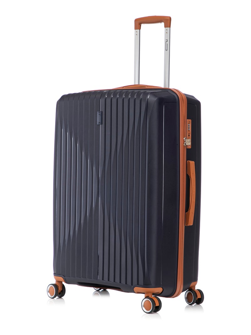 Valise Grande  75x48x30cm en Polypropylène | Serrure TSA | CELIMS France Bleu marine - Kiabi