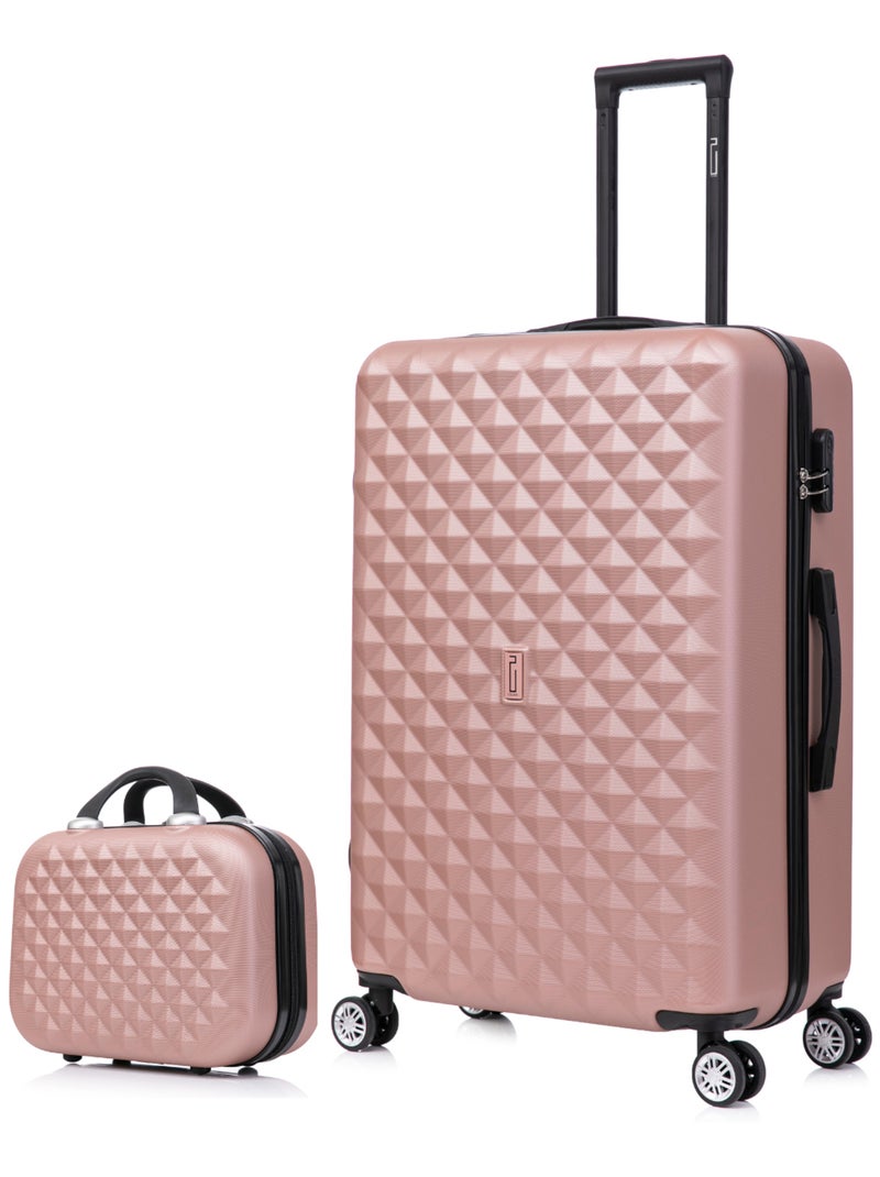 Valise Grande avec Vanity 75x47x29 | Serrure Intégrée | CELIMS France Rose - Kiabi