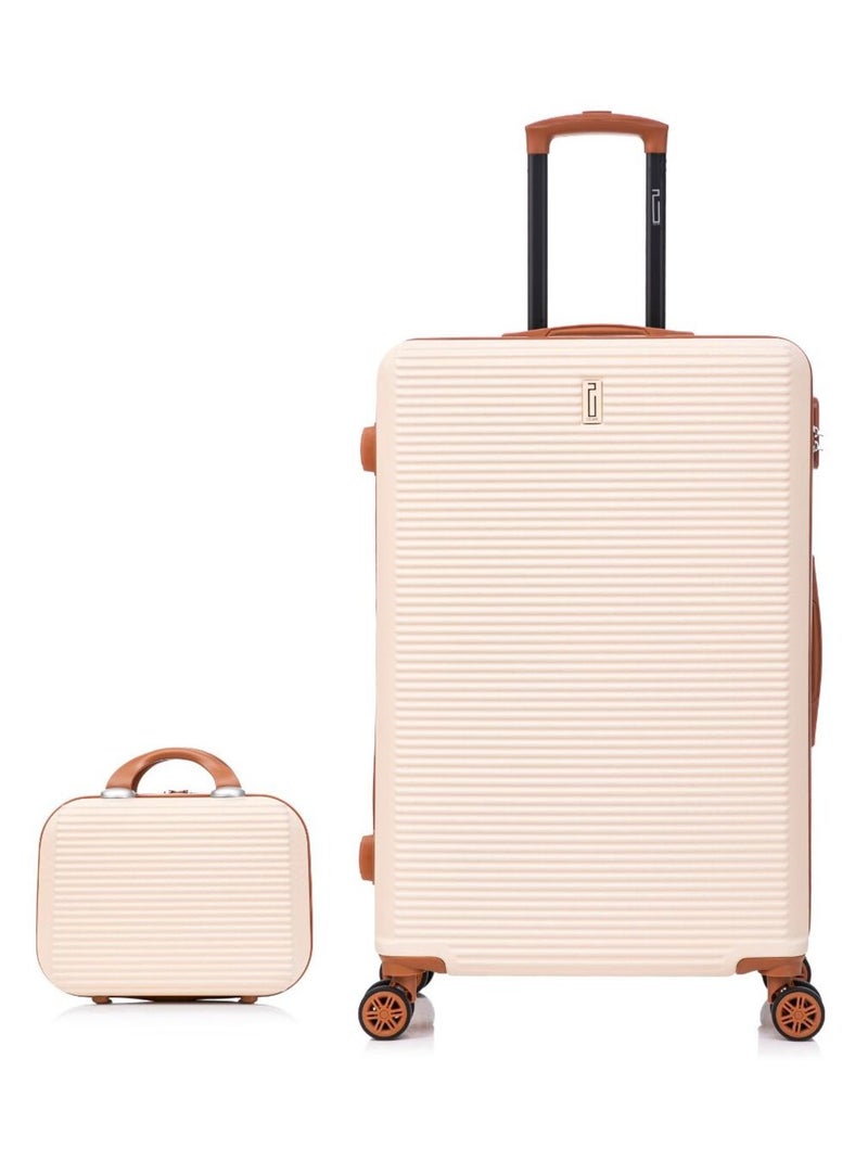 Valise Grande avec Vanity 75x47x29cm | Modèle Weekend | CELIMS France Crème - Kiabi