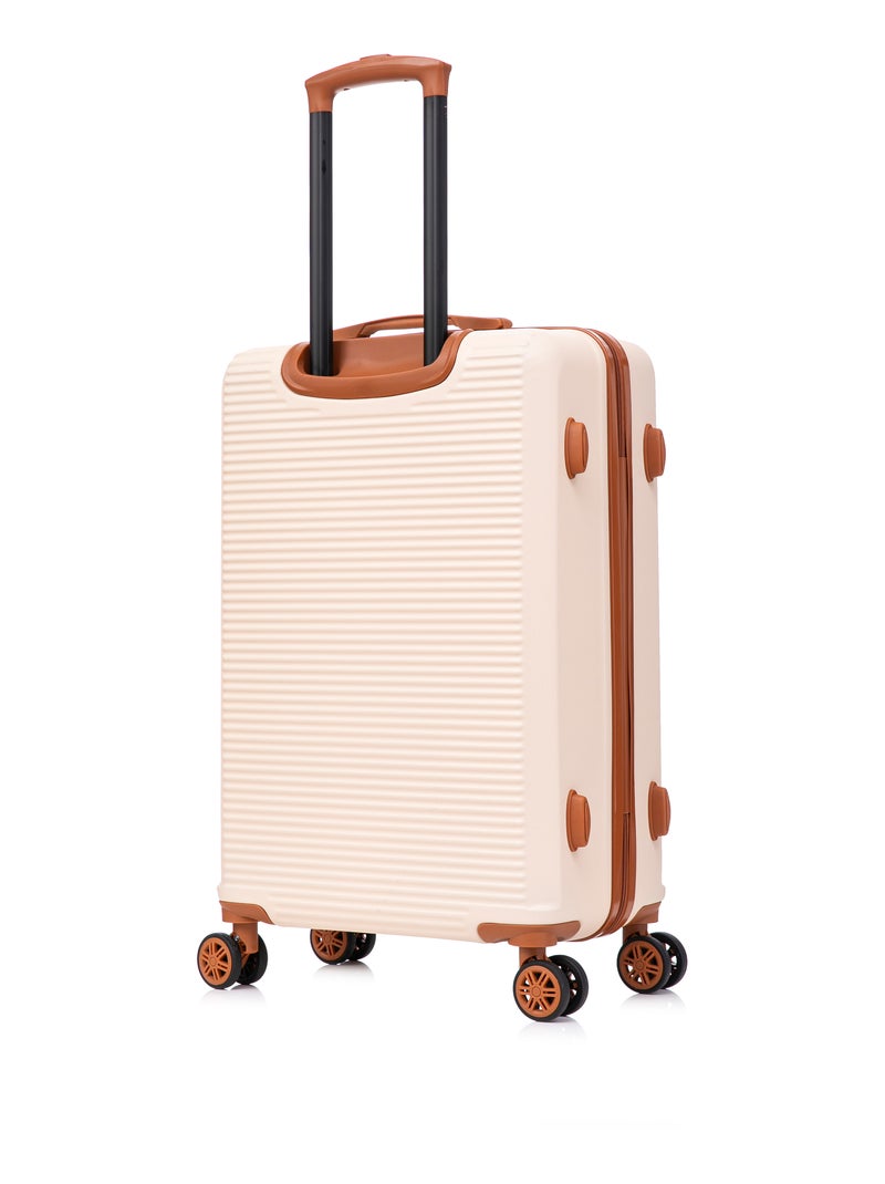 Valise Grande avec Vanity 75x47x29cm | Modèle Weekend | CELIMS France Crème - Kiabi