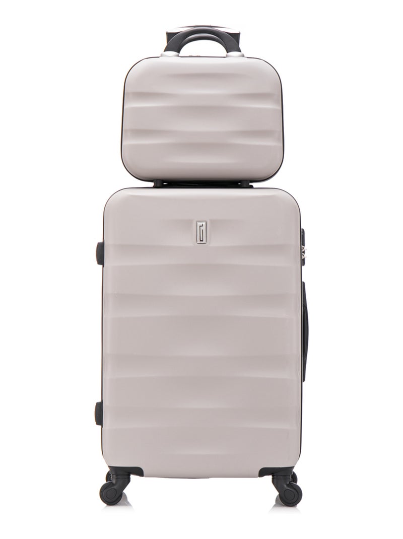 Valise Grande avec Vanity 75x47x29cm | Serrure Intégrée | CELIMS France Gris - Kiabi