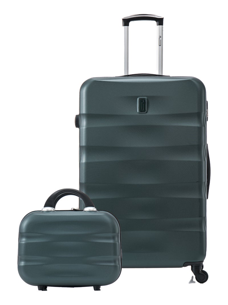 Valise Grande avec Vanity 75x47x29cm | Serrure Intégrée | CELIMS France Vert - Kiabi