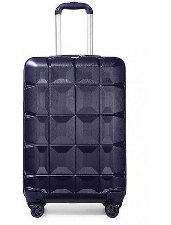 Valise grande taille - 62x43x26 cm abs 4 roulettes serrure tsa - kono