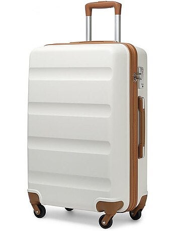 Valise grande taille - 66x45x26 cm abs 4 roulettes serrure tsa - kono