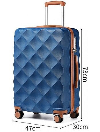 Valise grande taille - 73x47x30 cm 4 roulettes serrure tsa - british traveller