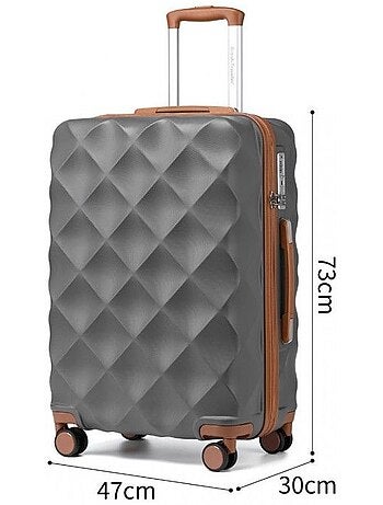 Valise grande taille - 73x47x30 cm 4 roulettes serrure tsa - british traveller