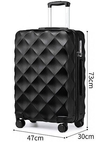 Valise grande taille - 73x47x30 cm 4 roulettes serrure tsa - british traveller