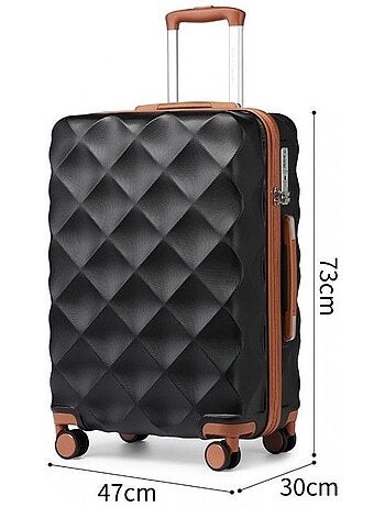 Valise grande taille - 73x47x30 cm 4 roulettes serrure tsa - british traveller