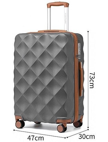 Valise grande taille - 73x47x30 cm rigide - british traveller