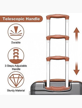 Valise grande taille - 74.5x49x30.5 cm abs - british traveller