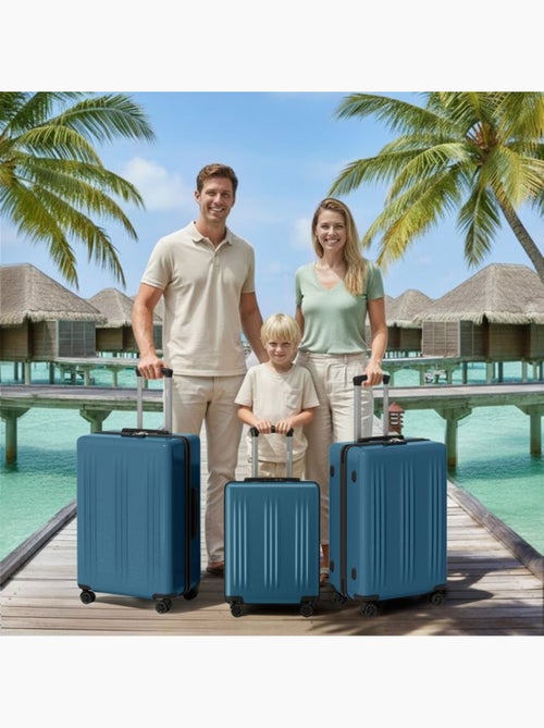 Valise grande taille - 75x47.5x29.5 cm abs+pc 4 roulettes serrure tsa - kono - Kiabi
