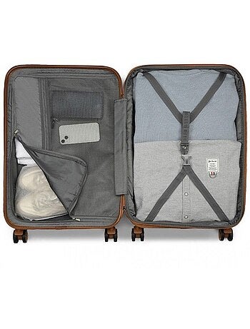 Valise grande taille - 75x47.5x29.5 cm abs+pc 4 roulettes serrure tsa - kono