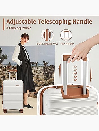 Valise grande taille - 75x47.5x29.5 cm pp 100 l tsa - kono